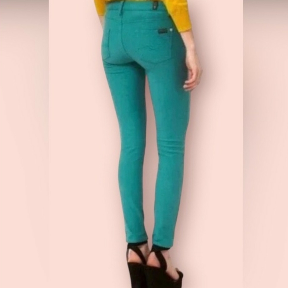 7 for all mankind the ankle skinny jeans size 31 - Picture 2 of 7